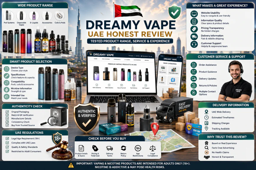 Dreamy Vape UAE Honest Review: Tested Product Range, Service, and Experience
