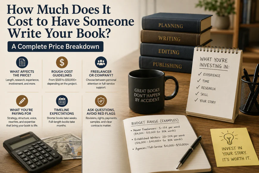 How Much Does It Cost to Hire a Book Writer? (2026 Price Guide)
