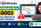 QuickBooks Error 40003: Causes, Reasons & Quick Solutions