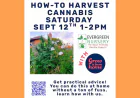 Fall Workshop: Cannabis Harvest & Edible Landscaping