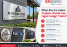 What Are the Latest Custom Aluminum Signs Design Trends?