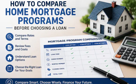 How to Compare Home Mortgage Programs Before Choosing a Loan