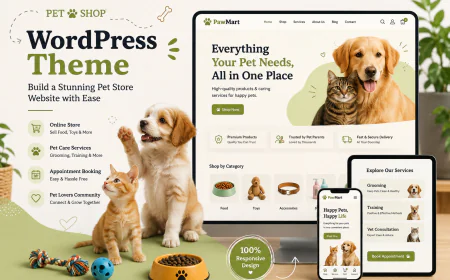 Best Pet Shop WordPress Theme Features for Showing Feeding Guidelines