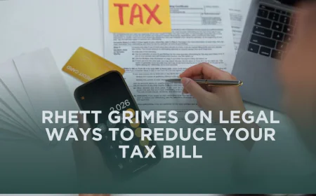 Rhett Grimes on Legal Ways to Reduce Your Tax Bill