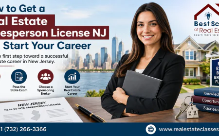 How to Get a Real Estate Salesperson License NJ and Start Your Career