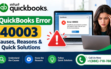 QuickBooks Error 40003: Causes, Reasons & Quick Solutions
