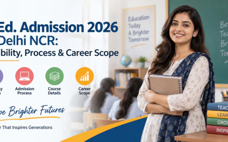 B.Ed. Admission in 2026 in Delhi NCR: Eligibility, Process & Career Scope