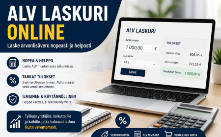 ALV Laskuri Online: Helppo tapa laskea arvonlisävero nopeasti