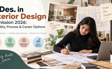 B.Des. in Interior Design Admission 2026: Eligibility, Process & Career Options