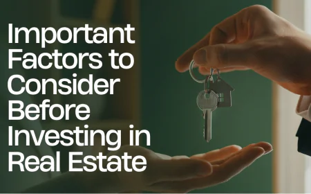 Important Factors to Consider Before Investing in Real Estate