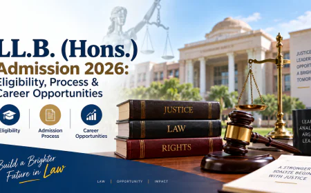 LL.B. (Hons.) Admission 2026: Eligibility, Process & Career Opportunities