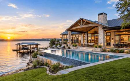 How a Lake LBJ Custom Home Builder Creates Luxury Waterfront Homes