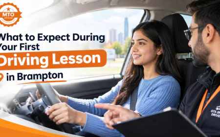 What to Expect During Your First Driving Lesson in Brampton