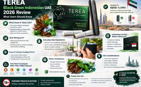 TEREA Black Green Indonesian UAE 2026 Review: What Users Should Know