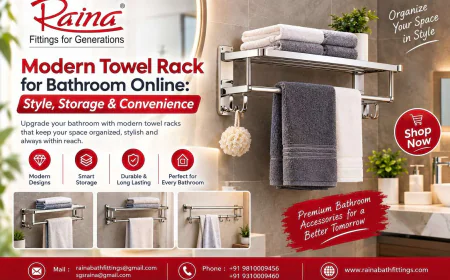 Modern Towel Rack for Bathroom Online: Style, Storage & Convenience