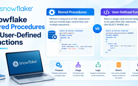 Snowflake Stored Procedures vs User-Defined Functions
