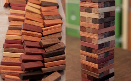 Custom Jenga Set for Personalized Gifts, Events, and Group Entertainment