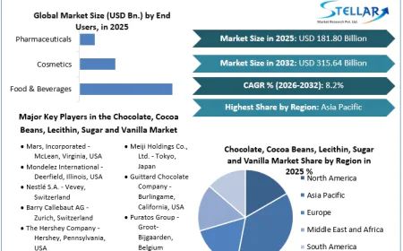 Chocolate, Cocoa Beans, Lecithin, Sugar and Vanilla Market Development Driven by Diverse Food Applications