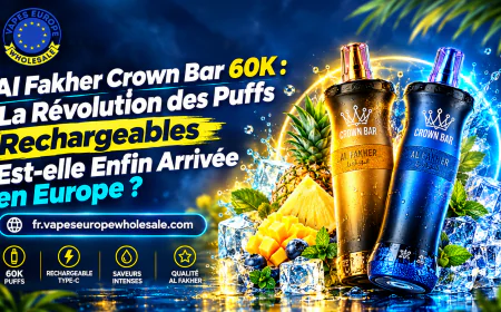 Al Fakher Crown Bar 60K : La Révolution des Puffs Rechargeables Est-elle Enfin Arrivée en Europe ?