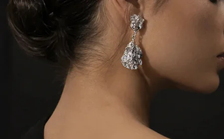 Explore Elegant Molten Texture Sterling Silver Drop Earrings