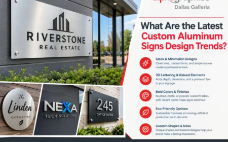What Are the Latest Custom Aluminum Signs Design Trends?