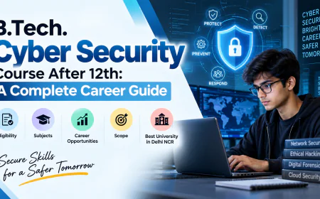 B.Tech. Cyber Security Course After 12th: A Complete Career Guide