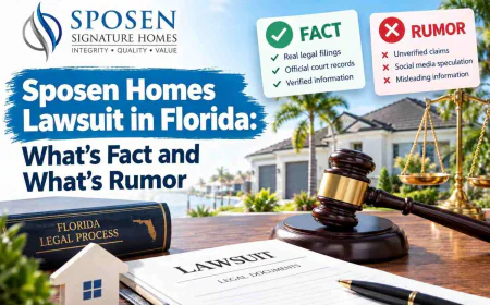 Sposen Homes Lawsuit in Florida: What's Fact and What's Rumor