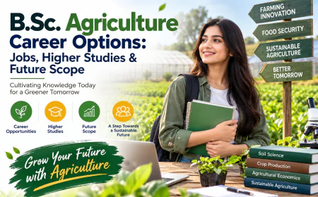 B.Sc. Agriculture Career Options: Jobs, Higher Studies & Future Scope