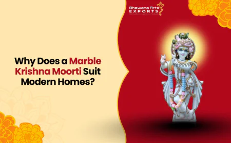 Why Does a Marble Krishna Moorti Suit Modern Homes?