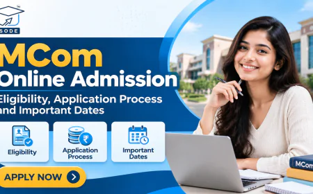 MCom Online Admission: Eligibility, Application Process and Important Dates