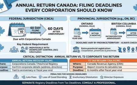 Annual Return Canada: Filing Deadlines Every Corporation Should Know