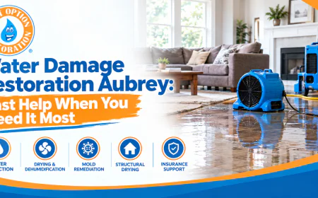 Water Damage Restoration Aubrey: Fast Help When You Need It Most