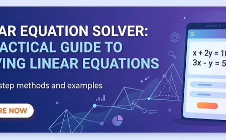 Linear Equation Solver: A Practical Guide to Solving Linear Equations