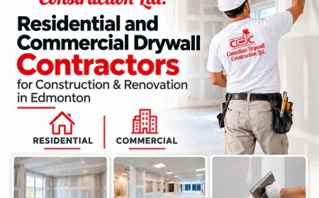 Residential and Commercial Drywall Contractors for Construction & Renovation in Edmonton