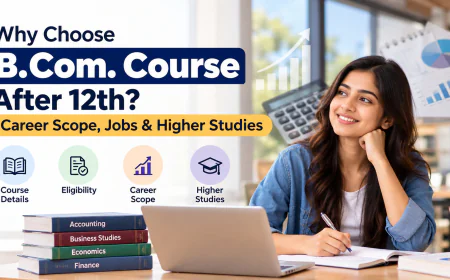 Why Choose B.Com. Course After 12th? Career Scope, Jobs & Higher Studies