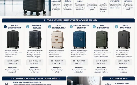 Quelles sont les meilleures valises cabine pour voyager en avion en 2026 et comment choisir un modèle adapté aux règles des compagnies aériennes ?