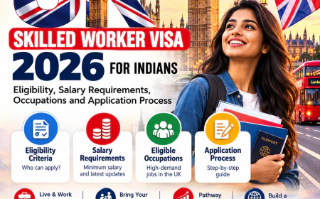 UK Skilled Worker Visa 2026 for Indians: Eligibility, Salary Requirements, Occupations and Application Process