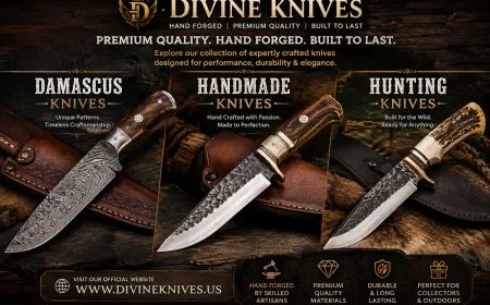 Damascus Knives: Handcrafted Blades for Hunting, Outdoor Use and Collectors