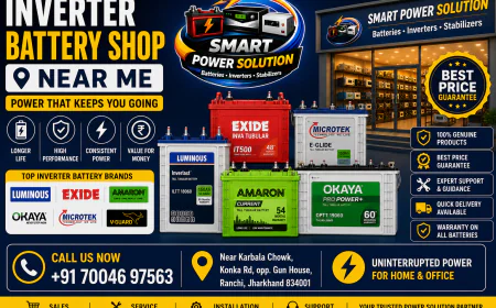 Where is the Best Inverter and Battery Shop Near Me in Ranchi? Visit SMART POWER SOLUTION Today!