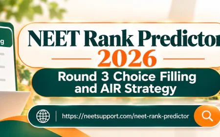 NEET Rank Predictor 2026: Round 3 Choice Filling and AIR Strategy