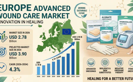 Europe Advanced Wound Care Market Size, Share, Trends and  Report 2034
