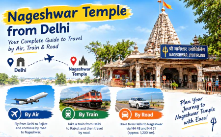 Flight vs. Train: Which is Better to Reach Nageshwar Temple from Delhi?