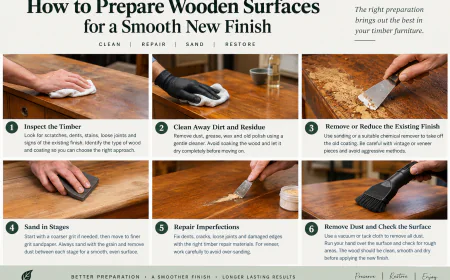How to Prepare Wooden Surfaces for a Smooth New Finish