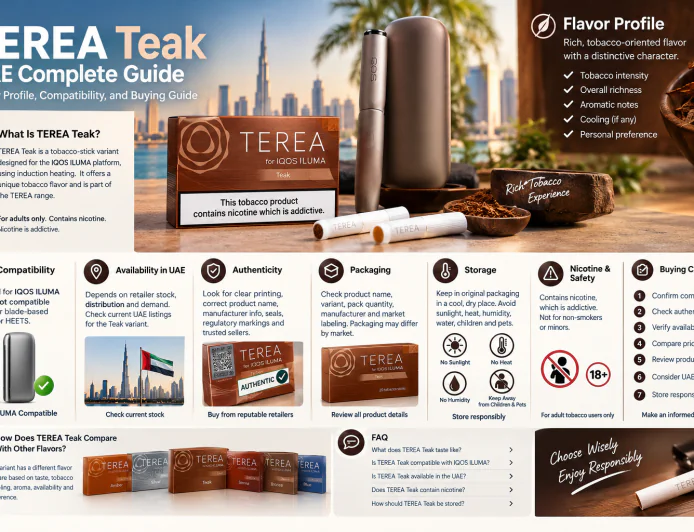 Terea Teak UAE Complete Guide: Flavor Profile, Compatibility, and Buying Guide