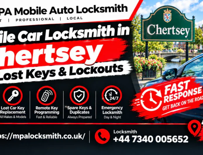 Mobile Car Locksmith in Chertsey for Lost Keys & Lockouts