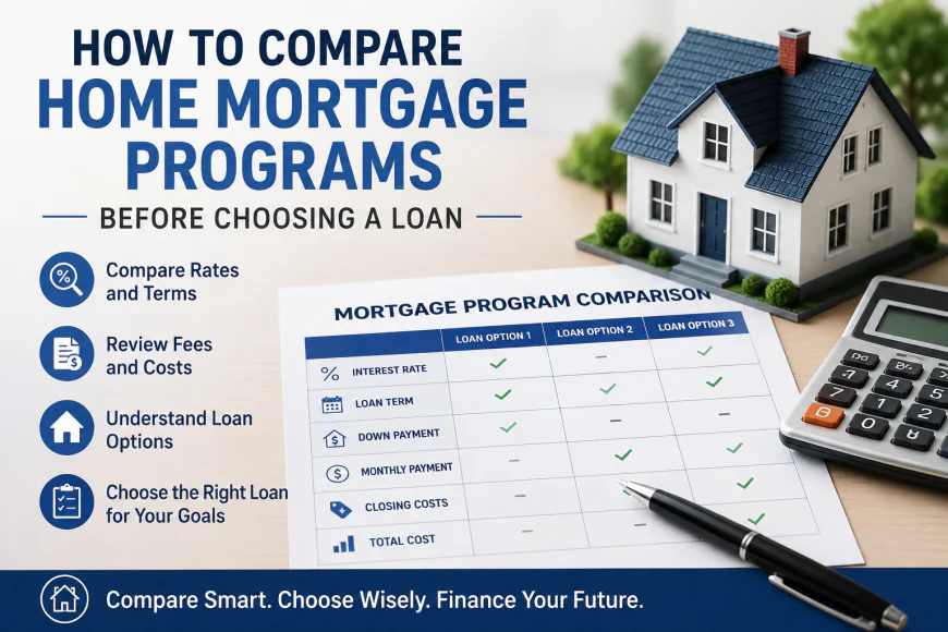 How to Compare Home Mortgage Programs Before Choosing a Loan