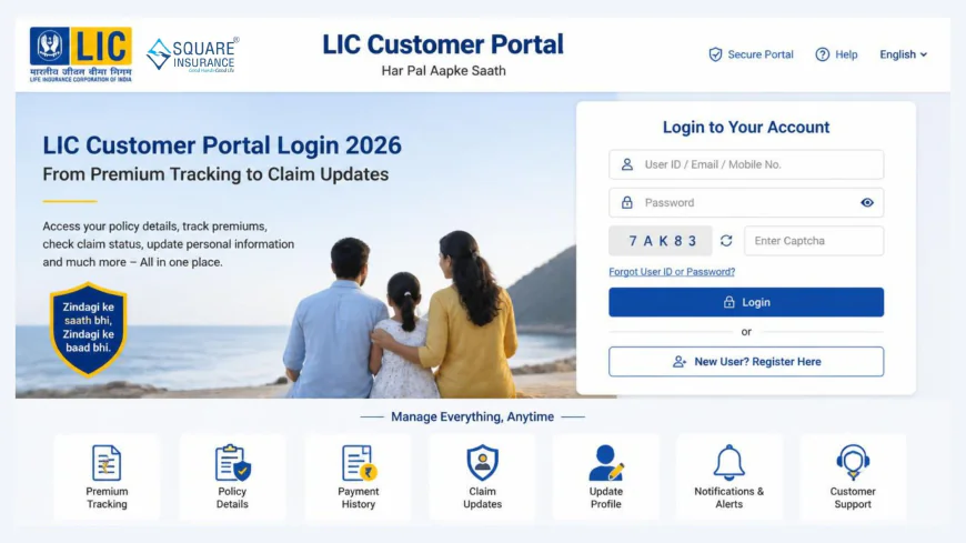 LIC Customer Portal Login 2026: From Premium Tracking to Claim Updates