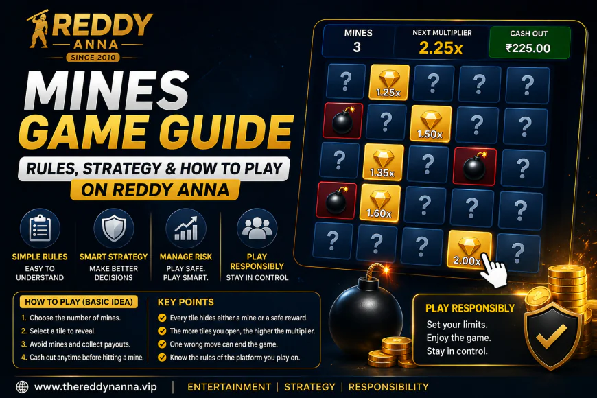 Mines Game Guide — Rules, Strategy & How to Play on Reddy Anna