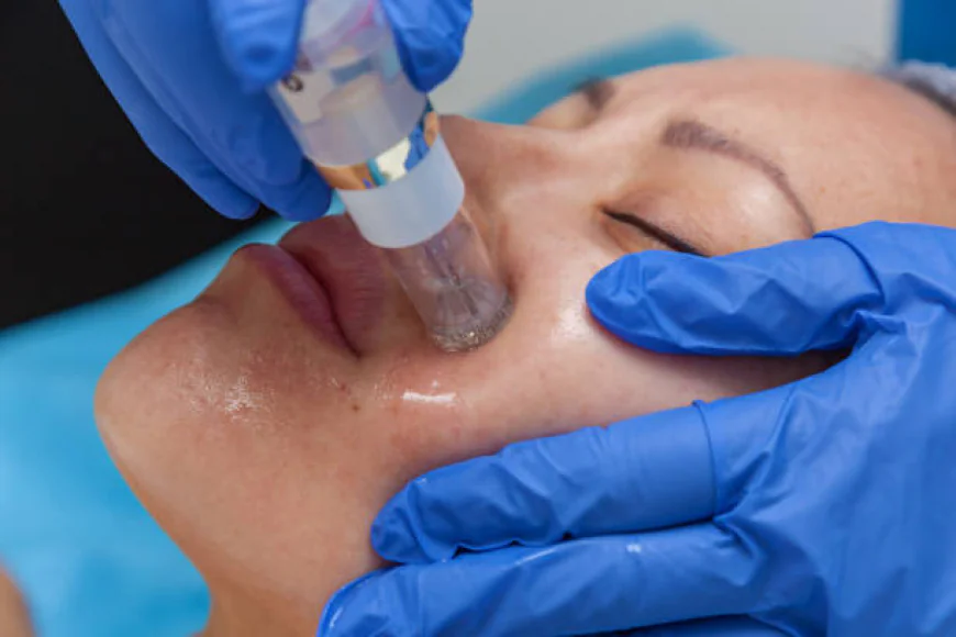 How does Microneedling treatment minimize visible pores?