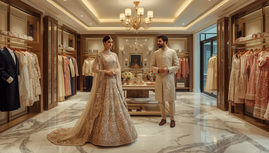 Seema Gujral Bridal Lehenga Modern Indian Bridalwear